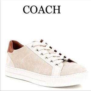 Coach Paddy Tan Suede Sneakers
